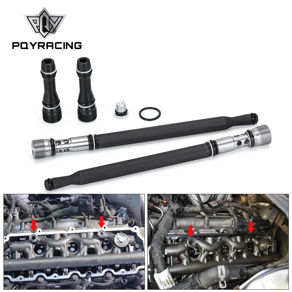 

Oil Stand Pipe Dummy Plug Kit Fuel Supply Tube 6E7Z-9A332-A/B W302908 For 04-10 Ford F250 V8 6.0L Powerstroke Diesel
