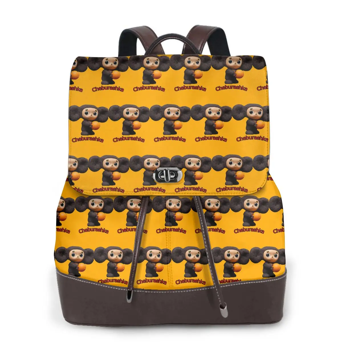 Cheburashka Bookbag School Student Bags Hiking Travel Daypack for Women Fashion Derma Backpack