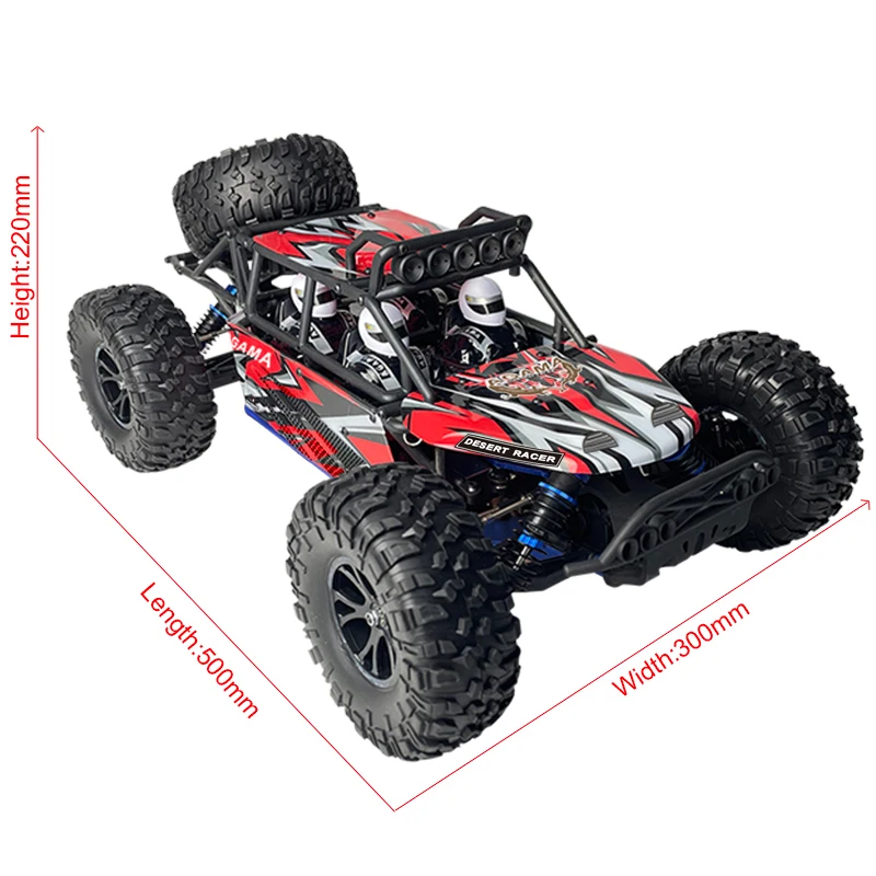 2022 New Agama RC Desert Car Unisex 1/10 Scale Brushed 4WD W/40A ESC/590 Motor/6KG Servo Remote Control Toys RH1061 High Speed