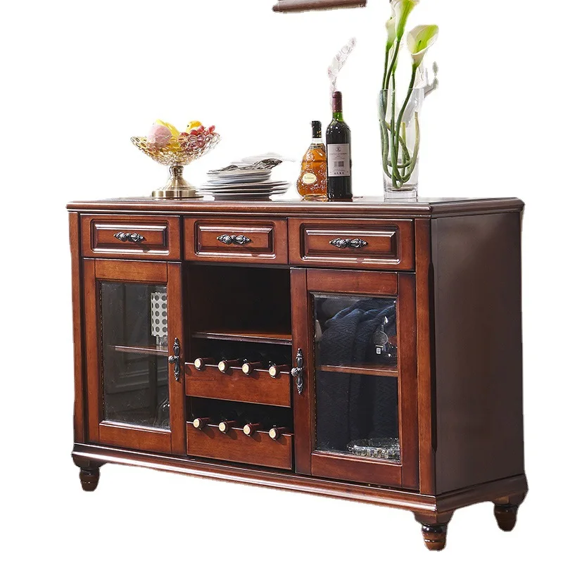 

American side cabinet, modern simple large-capacity restaurant wine cabinet