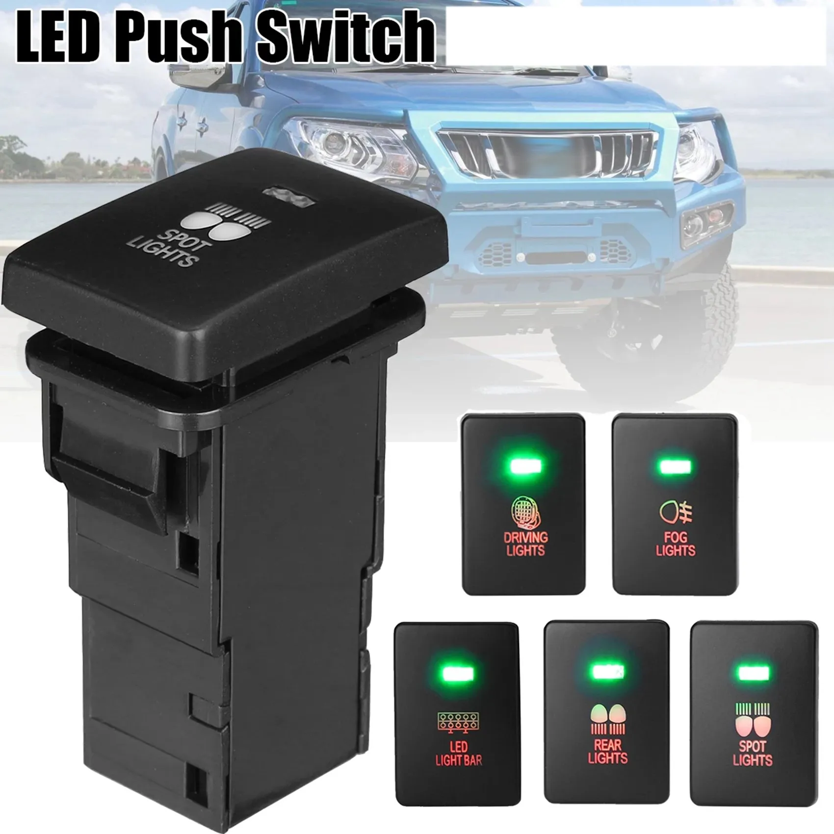 ABTD-12V Car Light Push Button For Toyota On/Off