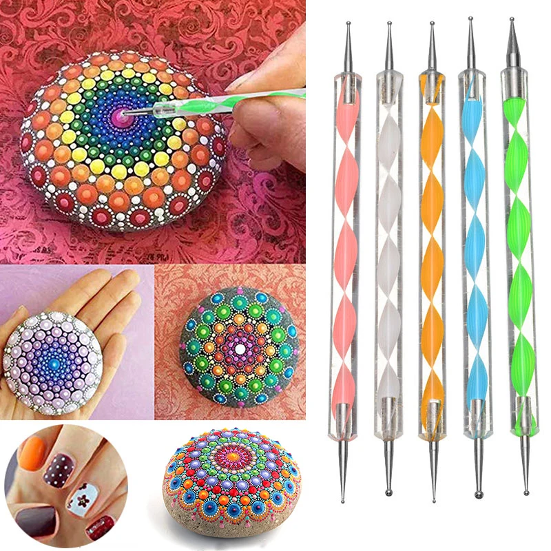 New 13pcs Mandala Dotting Tool For Painting Rock Dot Kit Rock Stone Painting Pen