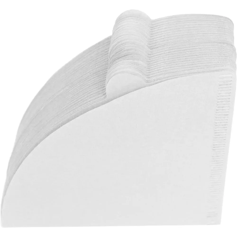 

E5 100 Coffee Filters Unbleached Conical Filters, Natural Bamboo Fiber Disposable, for Manual/Portable Coffee Filters Machines