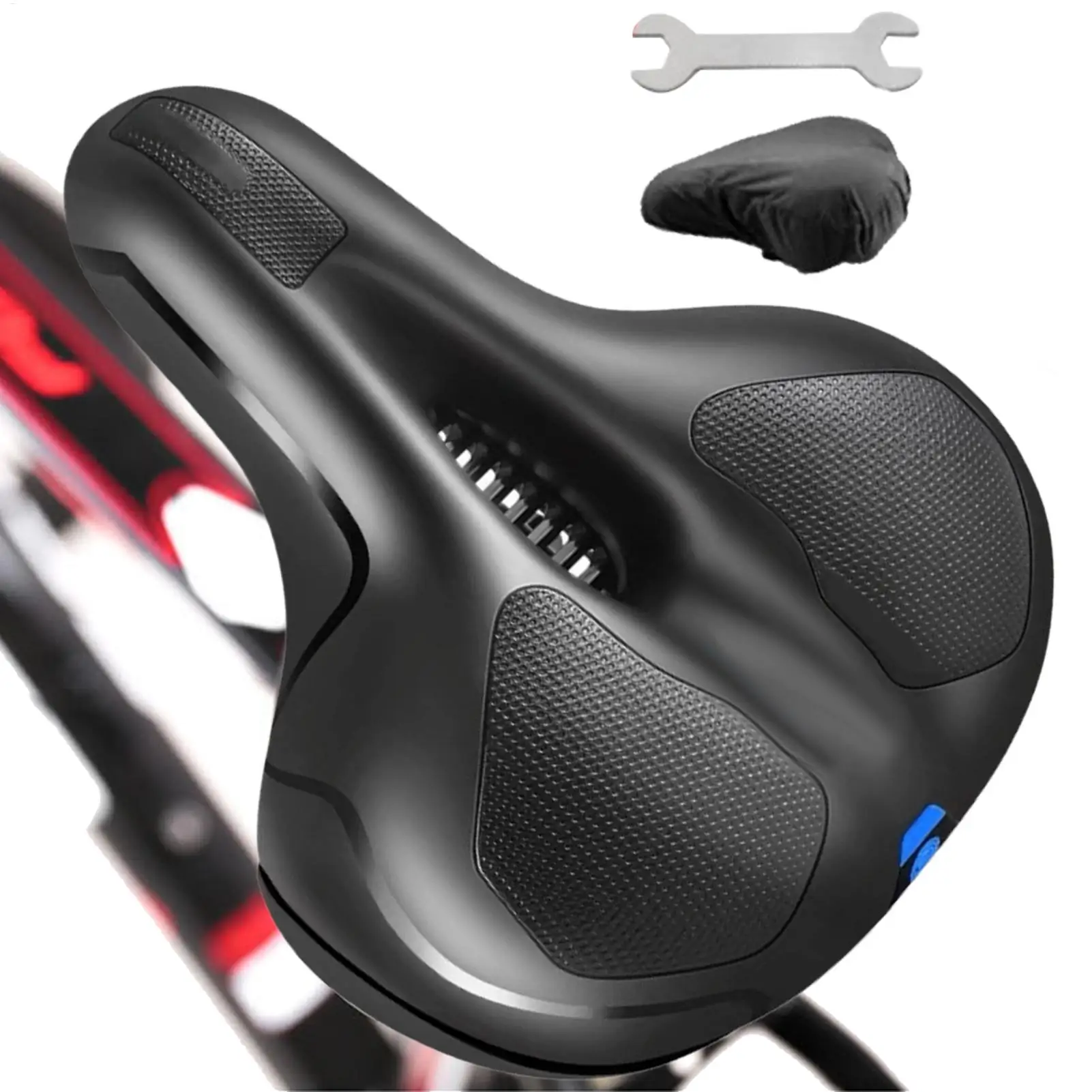 

Велосипедное сиденье, двойная амортизирующая подушка из пены с эффектом памяти, удобные велосипедные сиденья для мужчин, для езды на горном дороге, велоспорта