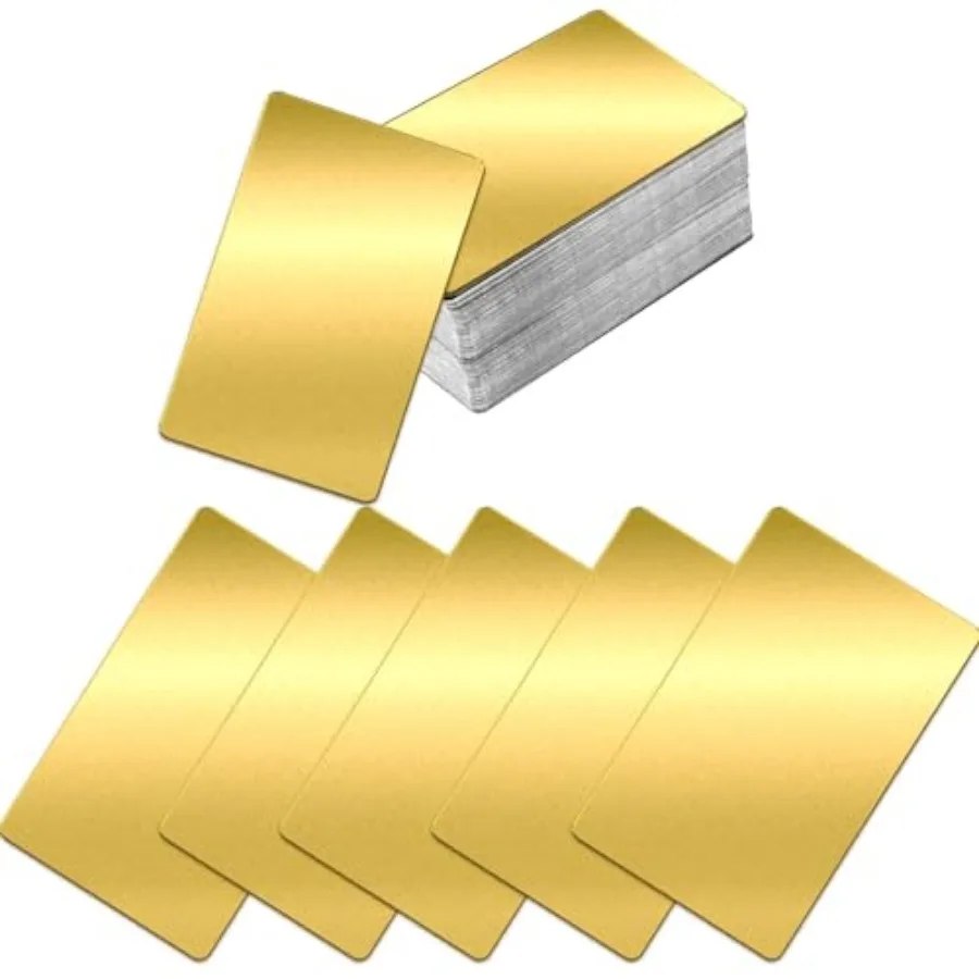 Metal Blank Business Cards for Custom Engraving