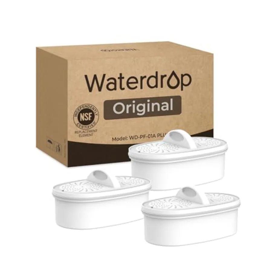 

Filter Replacement for All Pitcher Filtration System WD-PF-01A Plus Ideal for Home Water Purification Effectively Reduces Lead