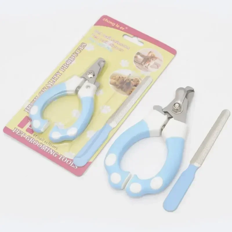 Pets Stainless Steel Nails Clipper Cutter with Nail File Dog Cat Nail Grooming Scissors Pets Grooming Tool