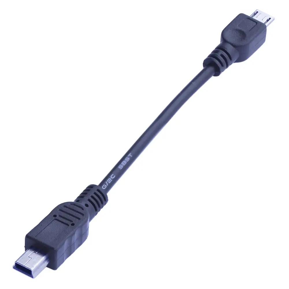 2 Pieces of Mini USB OTG Cable Work with Android Device Charging Setting for Mobius Action 1/1S/#16/#32S Sports Camera