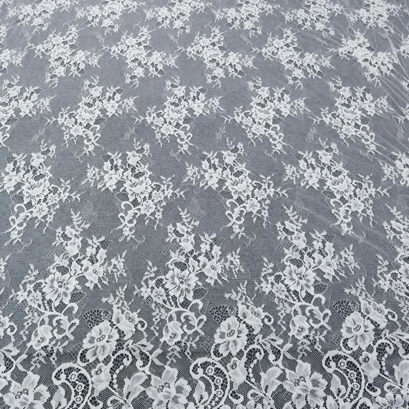 

2024OFF WHITE/IVORY Lace Sequins 150cm Shiny Brilliant Wedding Lace Fabric Accessories Dresses Lace Fabric Global Shipping