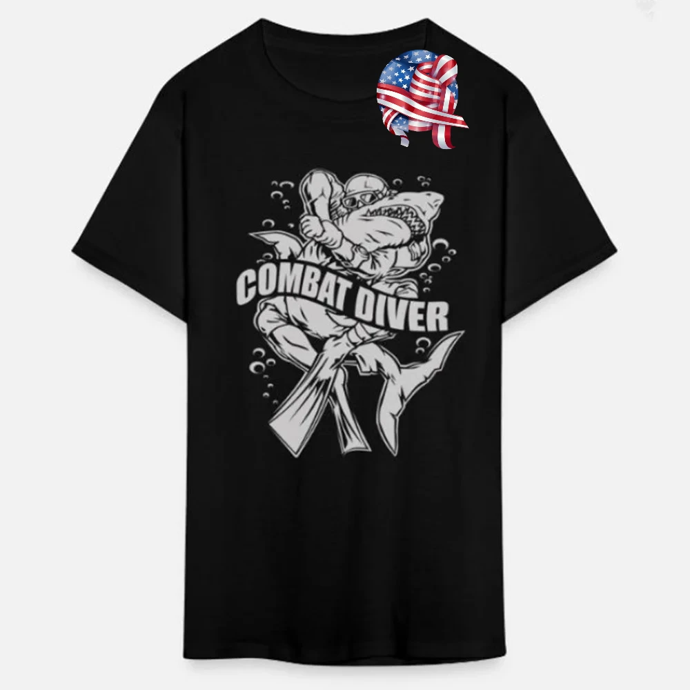 

Naval Combat Diver Military T-Shirt New 100% Cotton O-Neck Short Sleeve Summer Casual Mens T-shirt Size S-3XL