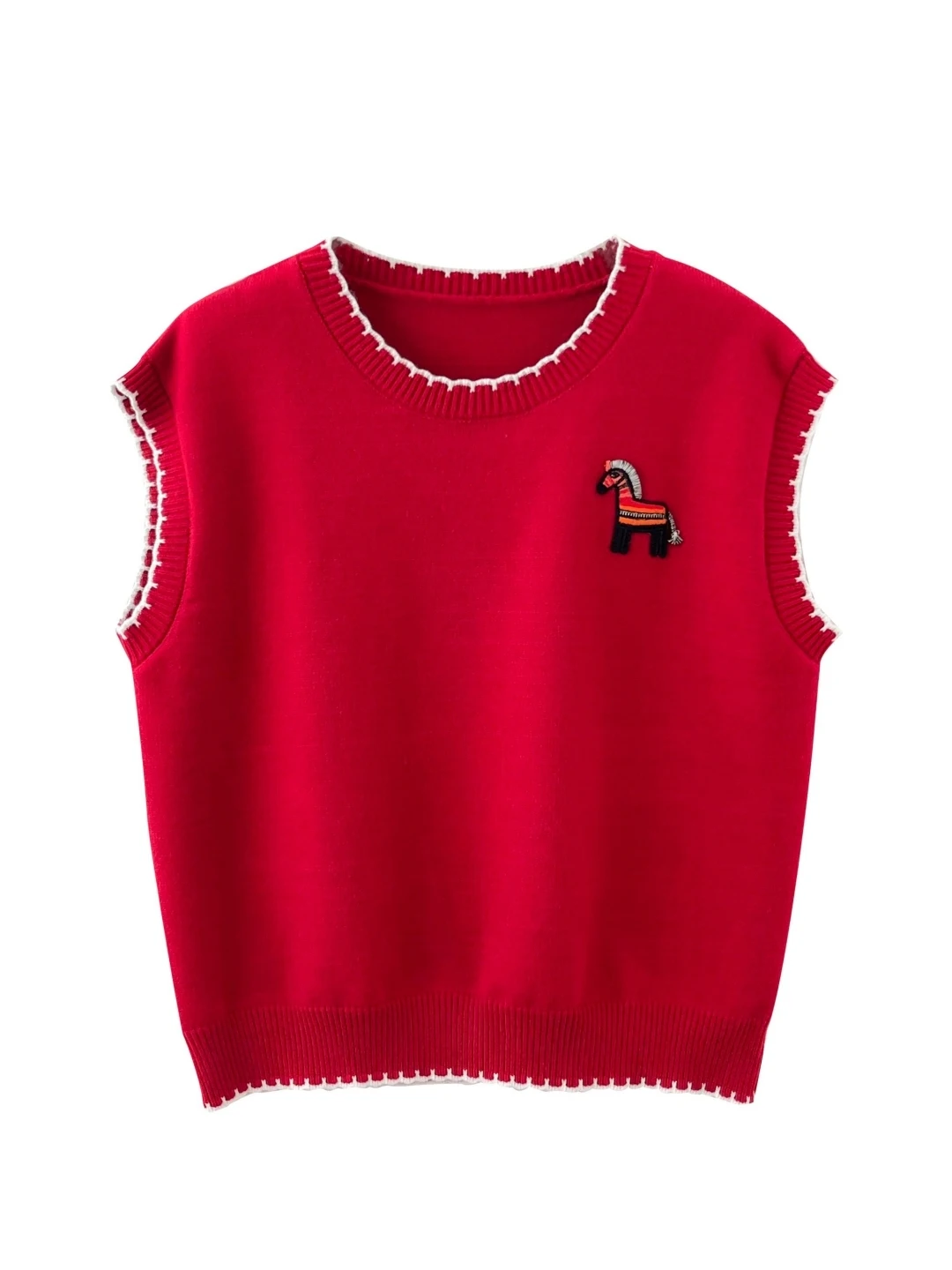 Gilet lavorato a maglia coreano Sle rotondo Ne Svel da donna sciolto dimagrante autunno inverno Top Faionable calore confortevole