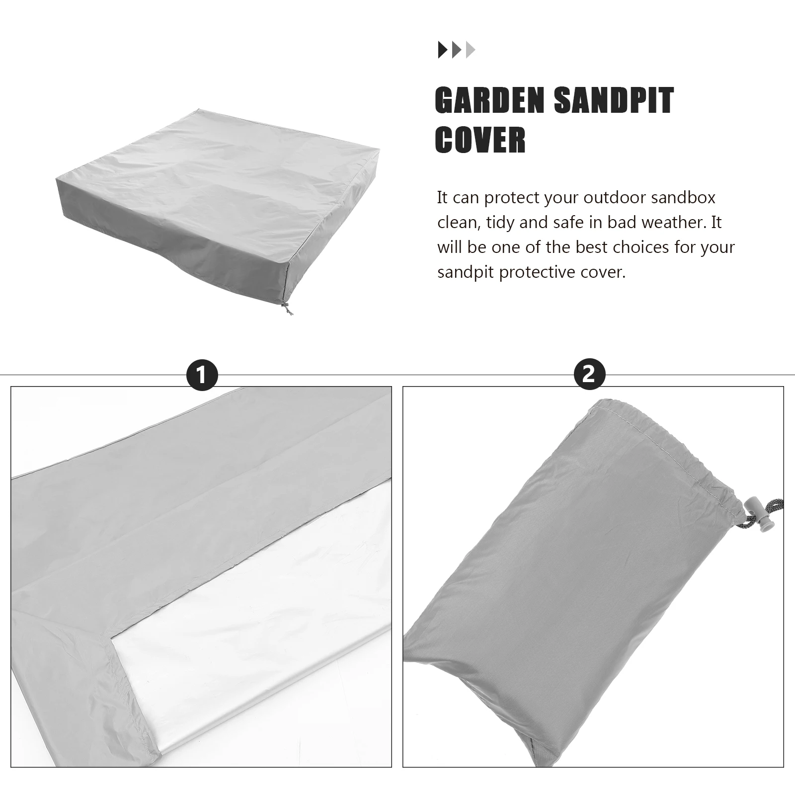 

Cover Sandbox Protector Pool Shower Cap Waterproof Pit Polyester Small
