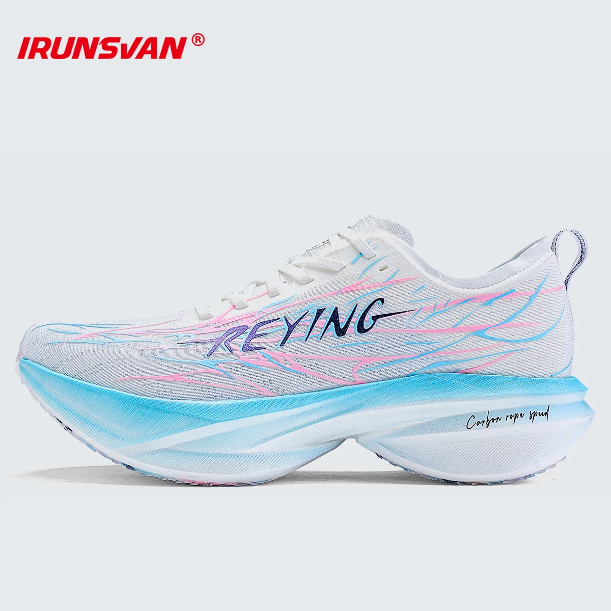 

IRUNSVAN Marathon Men's Running Shoes Carbon Fiber Shoe Sole Plate Breathable Shock absorption rebound Outdoor Sport Shoes