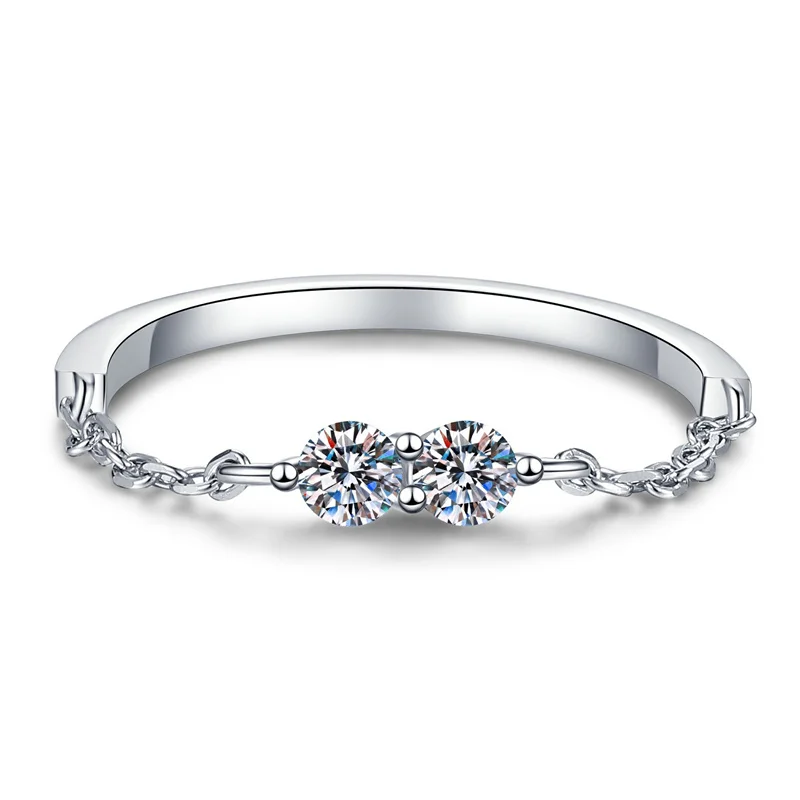 

JR072 Lefei модное роскошное модное классическое тонкое кольцо с муассанитом номер 8, кольцо-цепочка, подвески для женщин, серебро s925, ювелирные изделия, подарок на вечеринку