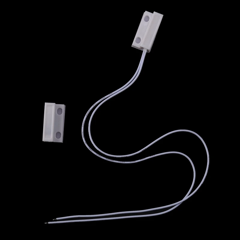 N11R- 15 Pcs Mc-38 Wired Door Window Sensor Magnetic Switch For Home Alarm System,When Sensor Together,Normally Closed Nc