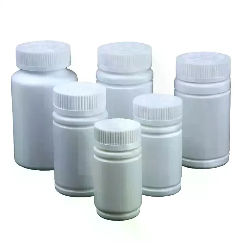 /YOV/20-225ml Pill Vials Tablet Capsule Solid Powder Portable Containers Plastic HDPE White Empty Seal Bottles 10Pcs