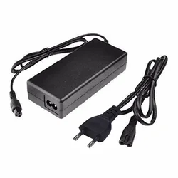 Cargador de batería de litio Universal, dispositivo de carga de 100-240V CA, enchufe europeo y estadounidense, CC 42V, 2A, 9mm, 3 pines para Hoverboard de 36V