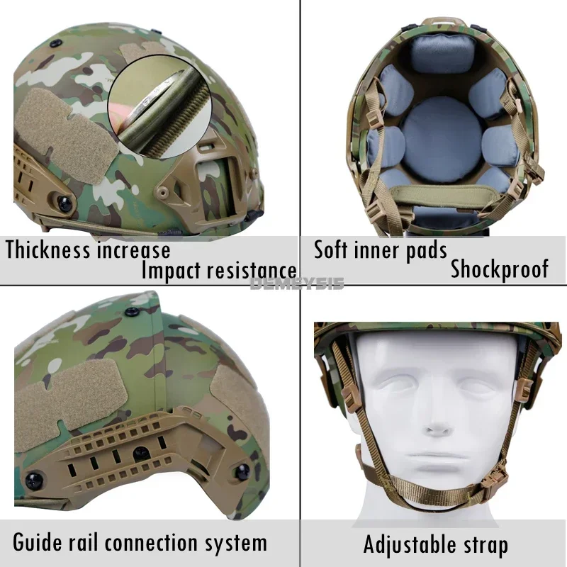 Tactical Helmet Half-covered  Airsoft Helmets Safety Head Protect Hunting Shooting Helmet for Paintball Sports