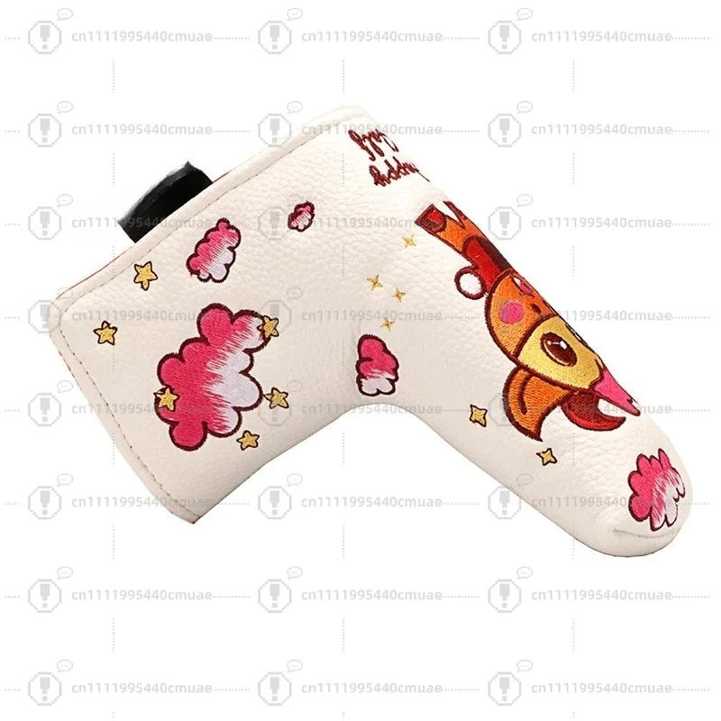 Golf club head cover Putter cover One-character straight putter protective cover