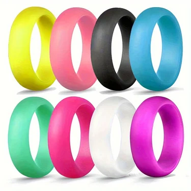 1pc Minimalist Silicone Band Wedding Ring Fashion-Forward Hypoallergenic Durable & Vibrant Colors Affordably Chic Dupes Women