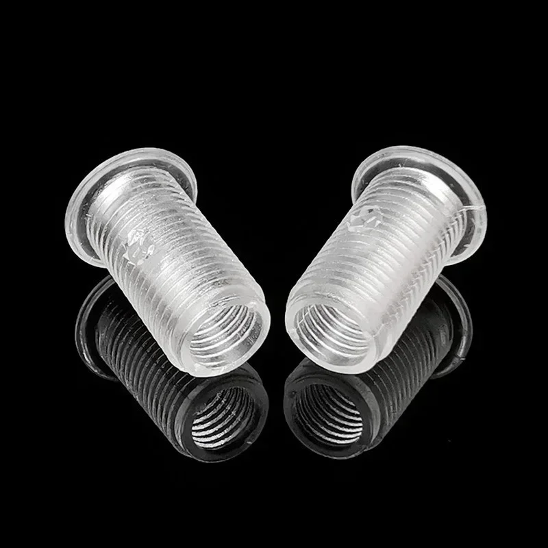 yes1000PCS M10 Acrylic Screw Transparent Round Head Hollow Screw Plastic Hollow PC LED Wiring Bolts