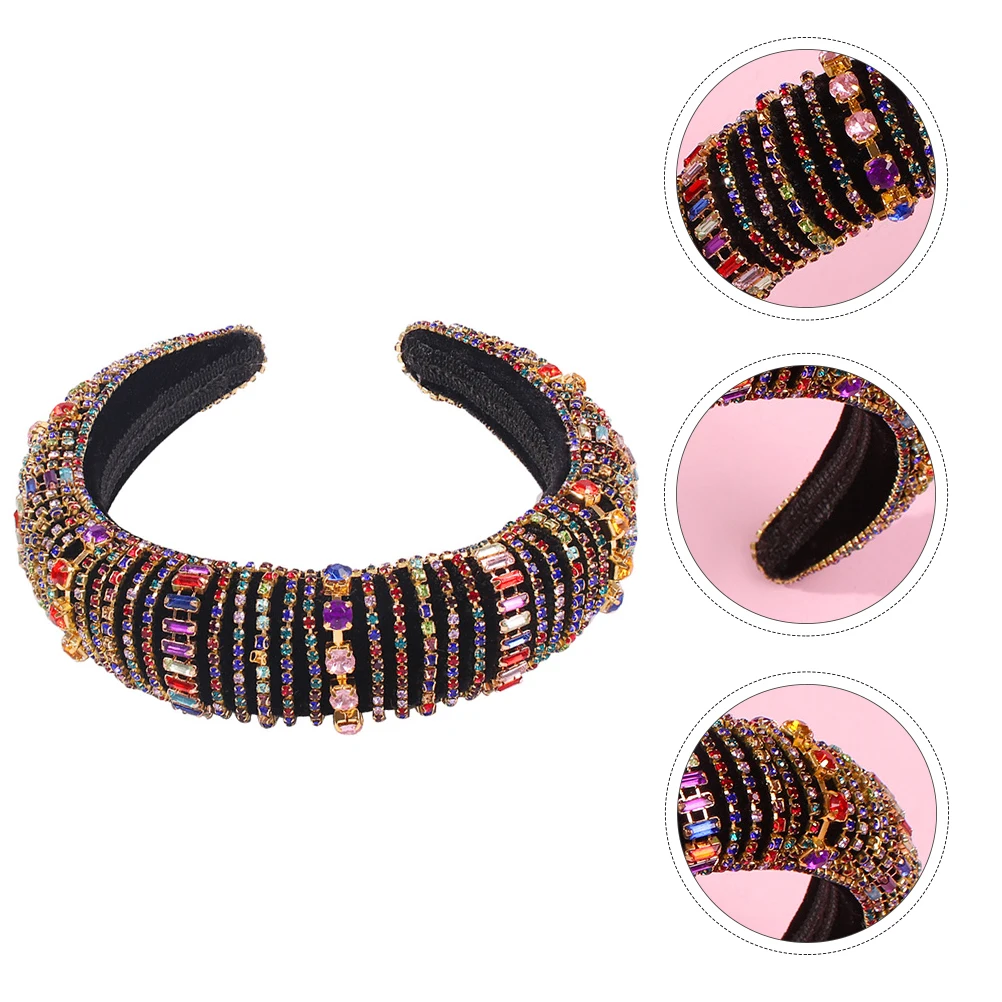 

Sparkling Rhinestone Hair Headband Wedding Bridal Crown Party Accessories Women Lightweight Durable Fashion Hairband For
