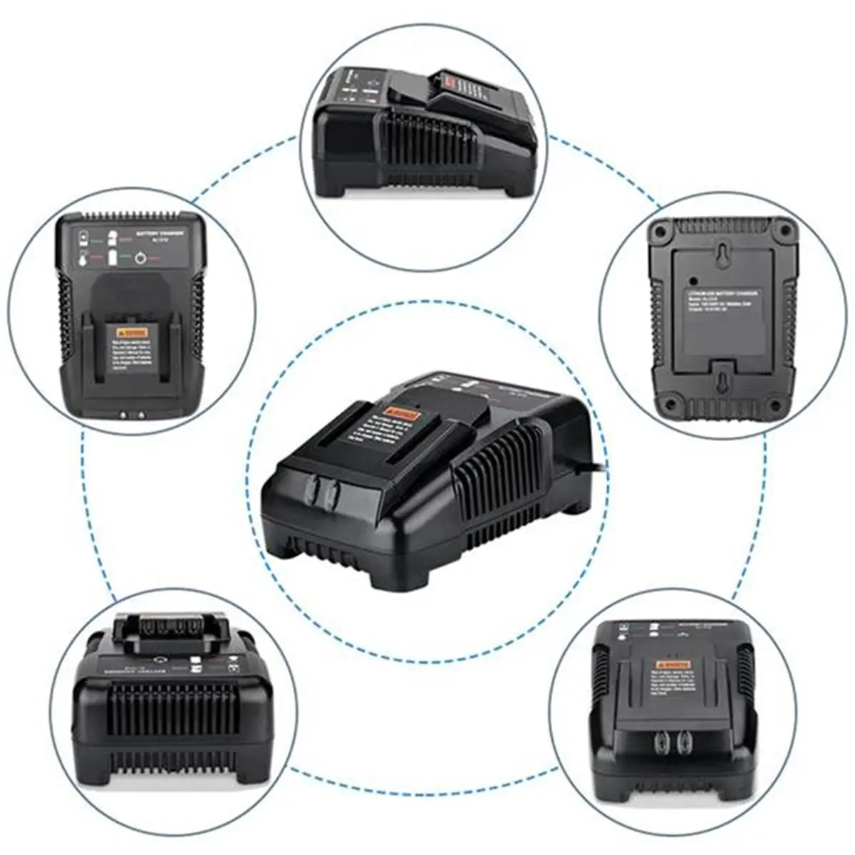 

Зарядное устройство N94R 18V для аккумуляторов Ridgid R86092, R86091, R840093, R840095, R840083 (NiCad/литий-ионные), вилка EU