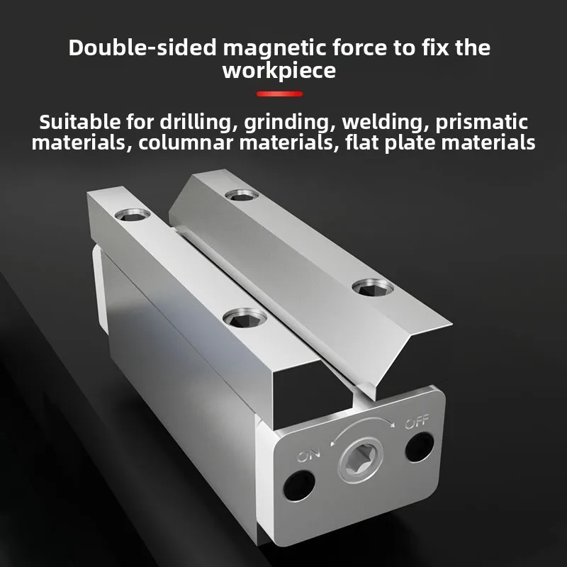 Double-sided Strong Magnetic Switch, Magnetic Base, Magnetic Workbench, Quick Clamping Fixer, Drilling, Grinding, And