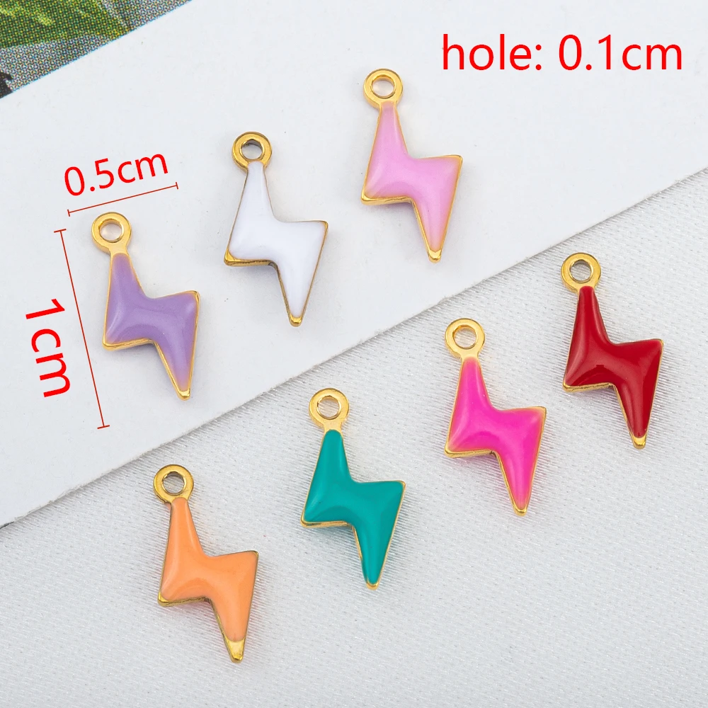 20 Stück Edelstahl Kleine Seestern Charms Fisch Anhänger Emaille DIY Schmuckherstellung Zubehör Erkenntnisse Ozean Halskette Ohrringe – Detail 23