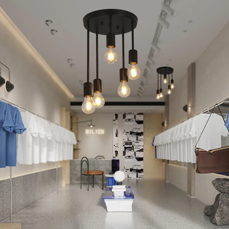 الرجعية متعدد الألوان الحديد السقف معلقة مصباح غرفة المعيشة مزرعة المدخل غرفة الطعام المطبخ غرفة نوم شرفة الخفيفة #2