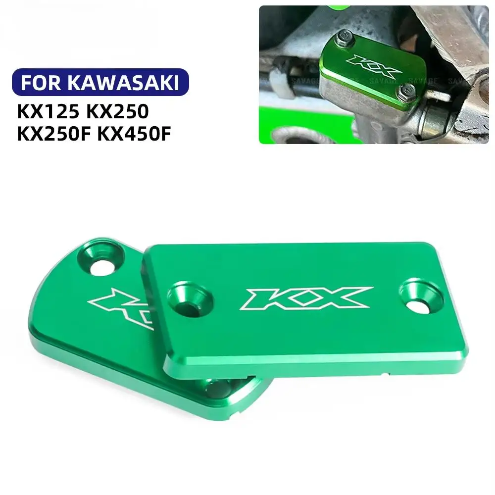 Para kawasaki kx250f kx450f kx125 kx250 kx 250f 450f cilindro mestre do freio traseiro dianteiro tampa do reservatório de fluido óleo guarda
