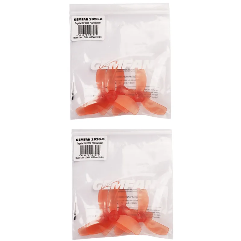 4 paar GEMFAN NIEUWE PROP 2826-3 71mm 3-Blade Propeller VOOR DRONE SOCCER 1205 4300KV Motor Onderdelen