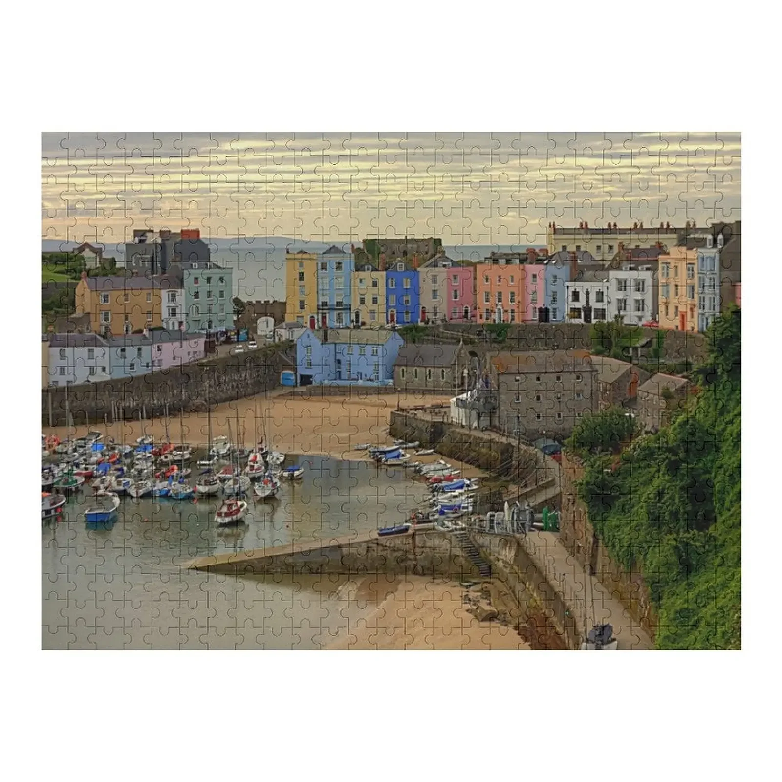 

Пазл Tenby Harbour in the Morning, фото, персонализированные подарки, деревянные композиции для детей, головоломка на заказ