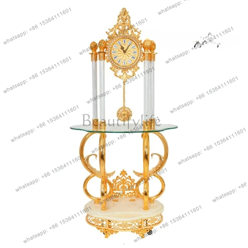 

FG28Nordic new fashion quartz movement living room floor clock European-style villa luxury pendulum clock