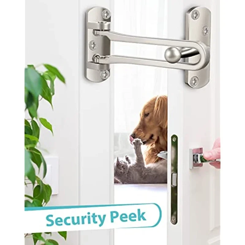 1/2 個盗難防止バックルドアボルトドアロックバックル掛け金ドアアンチロックバックル家庭用肥厚ミュート防錆