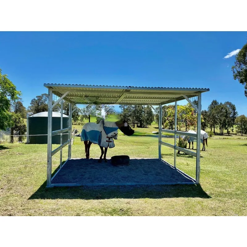 Standard High Quality Filled Racecourse Horse Shed