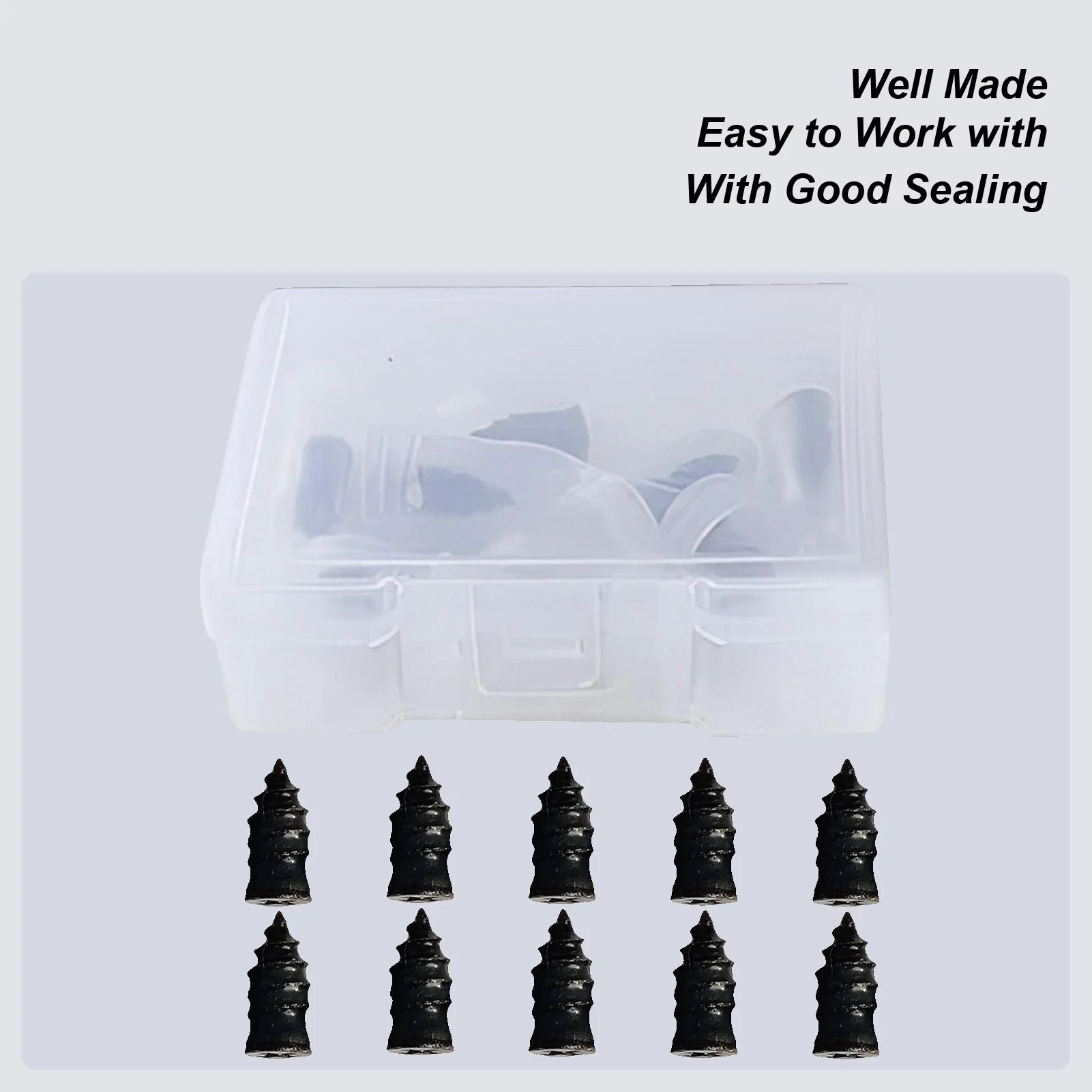 10pcs/box Tire Repair Rubber Screw Tire Plugs Portable Repair Nails Screws Vacuum Tire Repair Rubber Nail Quick Repair Tool