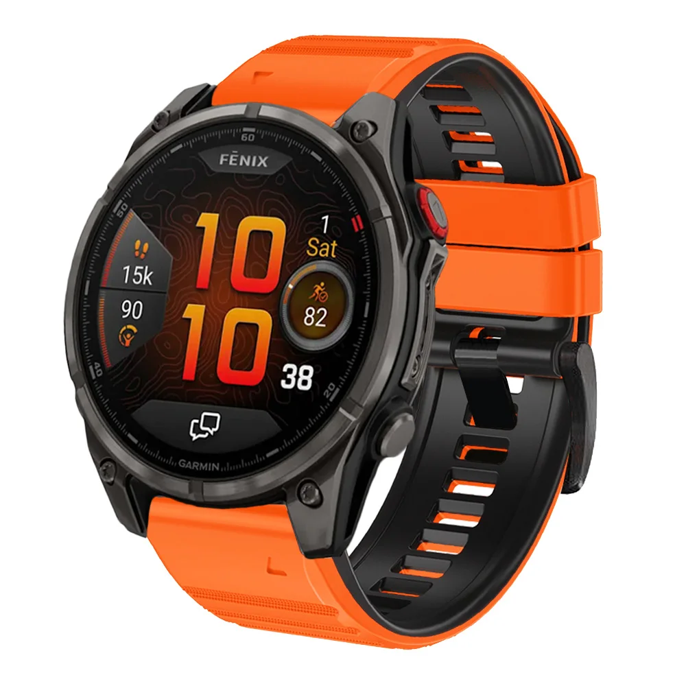 ガーミン フェニックス 8 47mm 51mm 7X 7 6 6X Pro 5X 5 Plus ストラップ 22mm 26mm エピックス プロ Gen 2 フォアランナー 965 シリコン製腕時計バンド ブレスレット