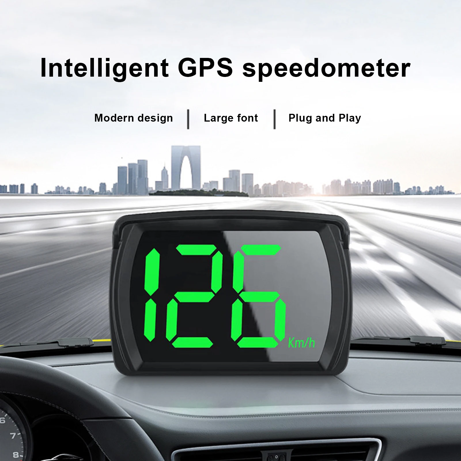 2023 Head Up Display Digital Speedometer Universal GPS Hud Digital Speed Meter Big Font Speed Meter KMH MPH For Car Accessories