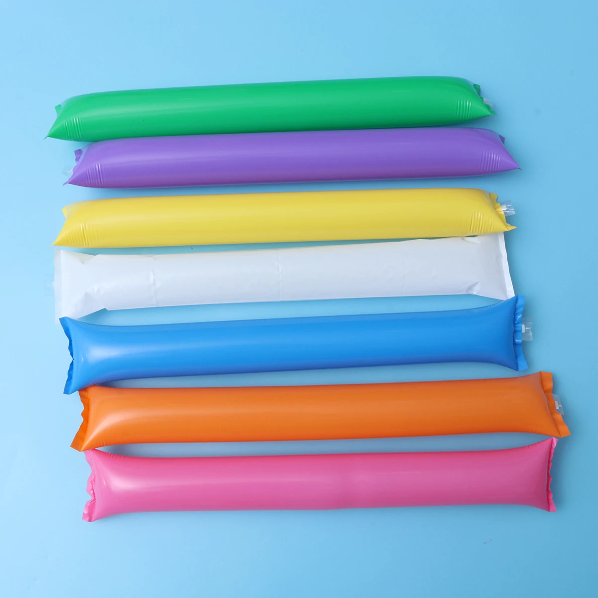 

100pcs Inflatable PVC Cheerleading Sticks Self Sealing Noisemakers Quality Props Sporting Events Parties Parades Rallies