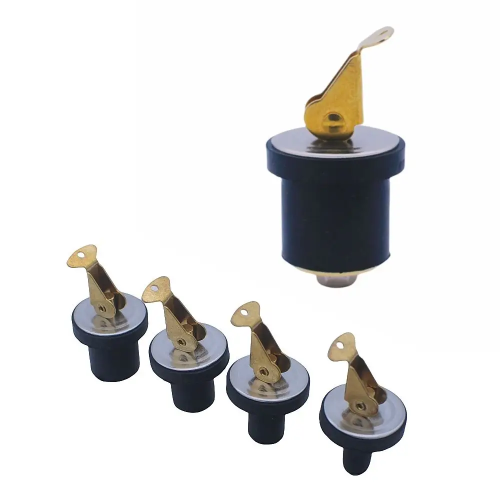 Practical Yacht Compression Drain Plug Boat Accessories Tools Rubber Seal Plug Marine Brass Screw Type Plug