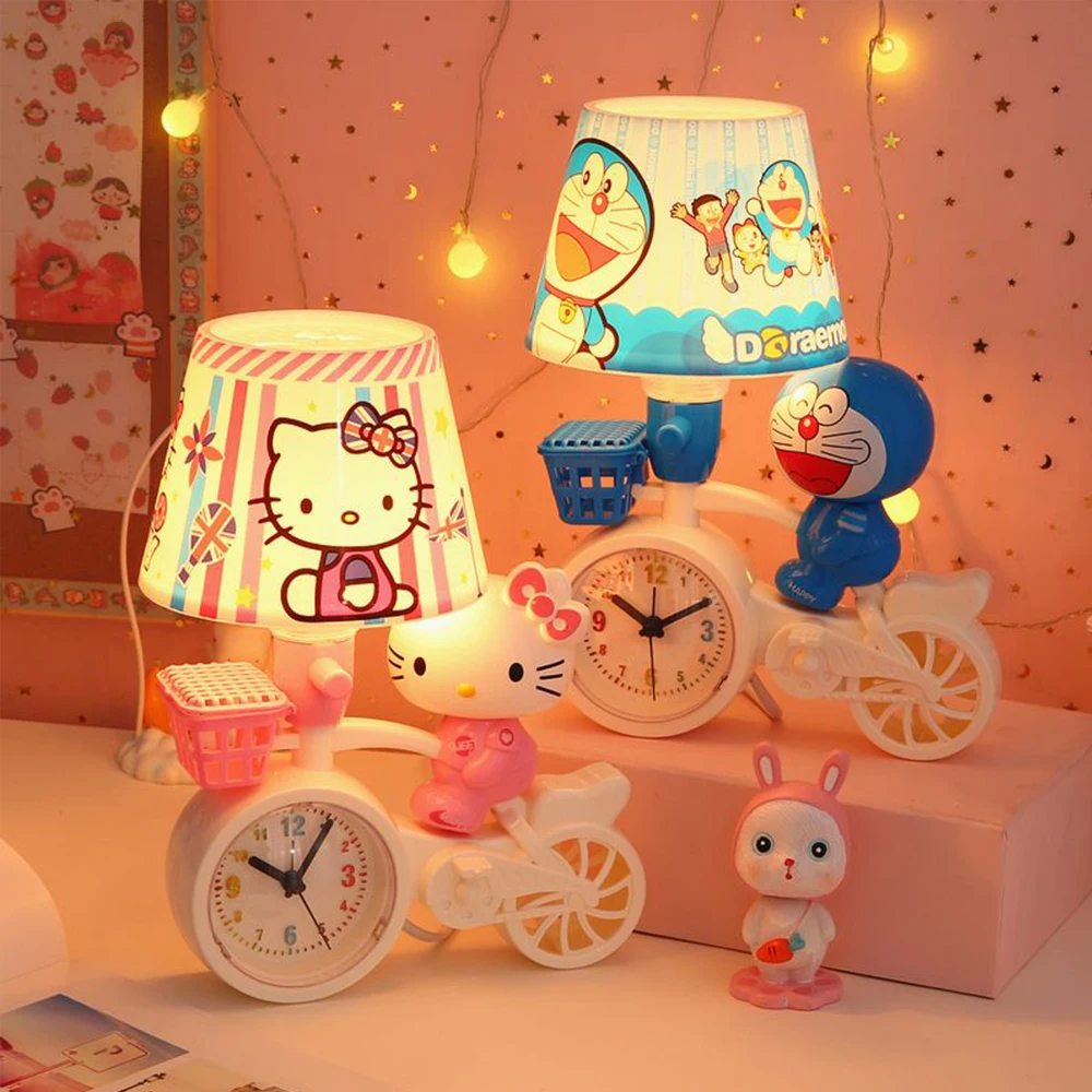 Cinnamoroll Decorative Lights Kt Cat Kawaii Sanrios Anime Cartoonbedroom Sleep Night Light Nanny Breastfeeding Lamp Alarm Clock