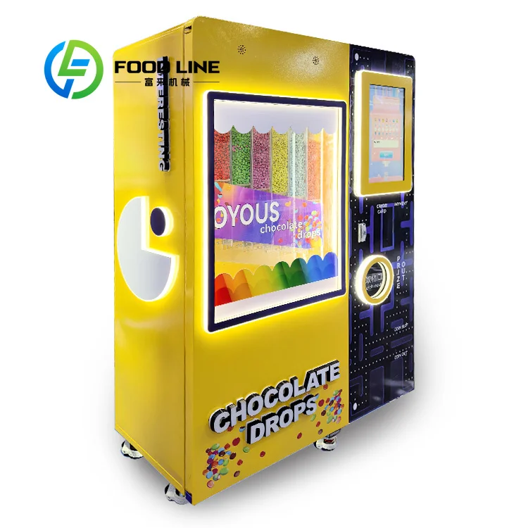 

Self Service Popular Multi Flavoured Delicious Chocolate Sugar Beans Candy Vending Machine Fully Automatic Candy Dispenser
