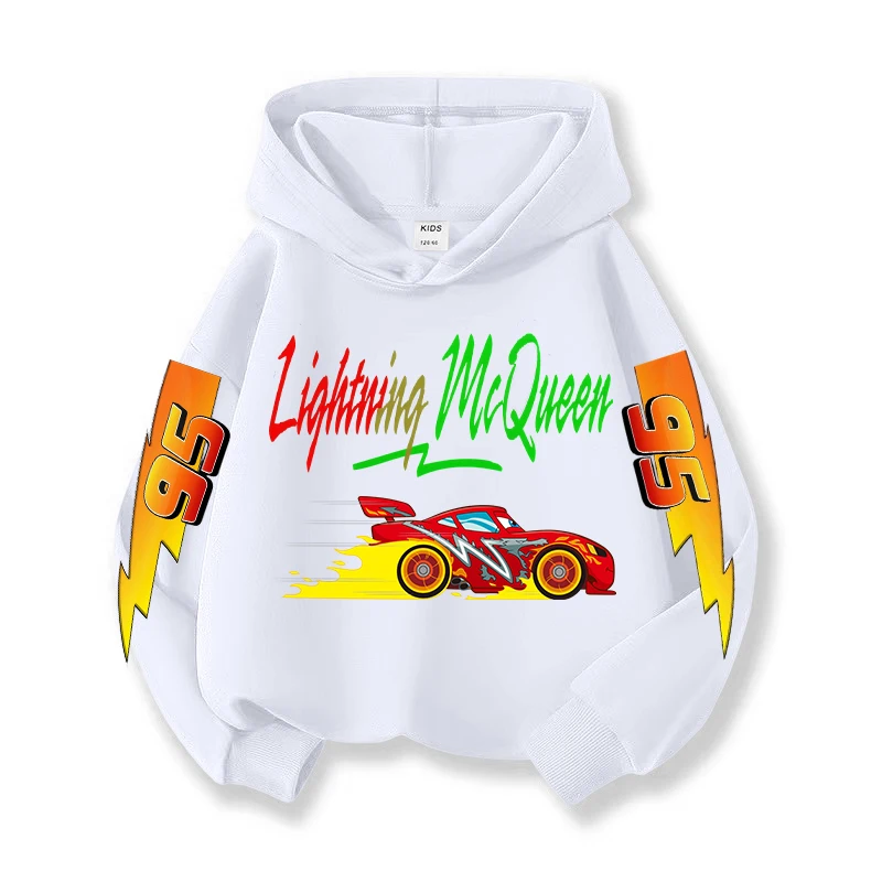 2025 أطفال البرق ماكوين 95 سيارة الأمريكية هوديي الكرتون طباعة البلوز ملابس عصرية للأطفال تصميم شخصية ارتداء #1