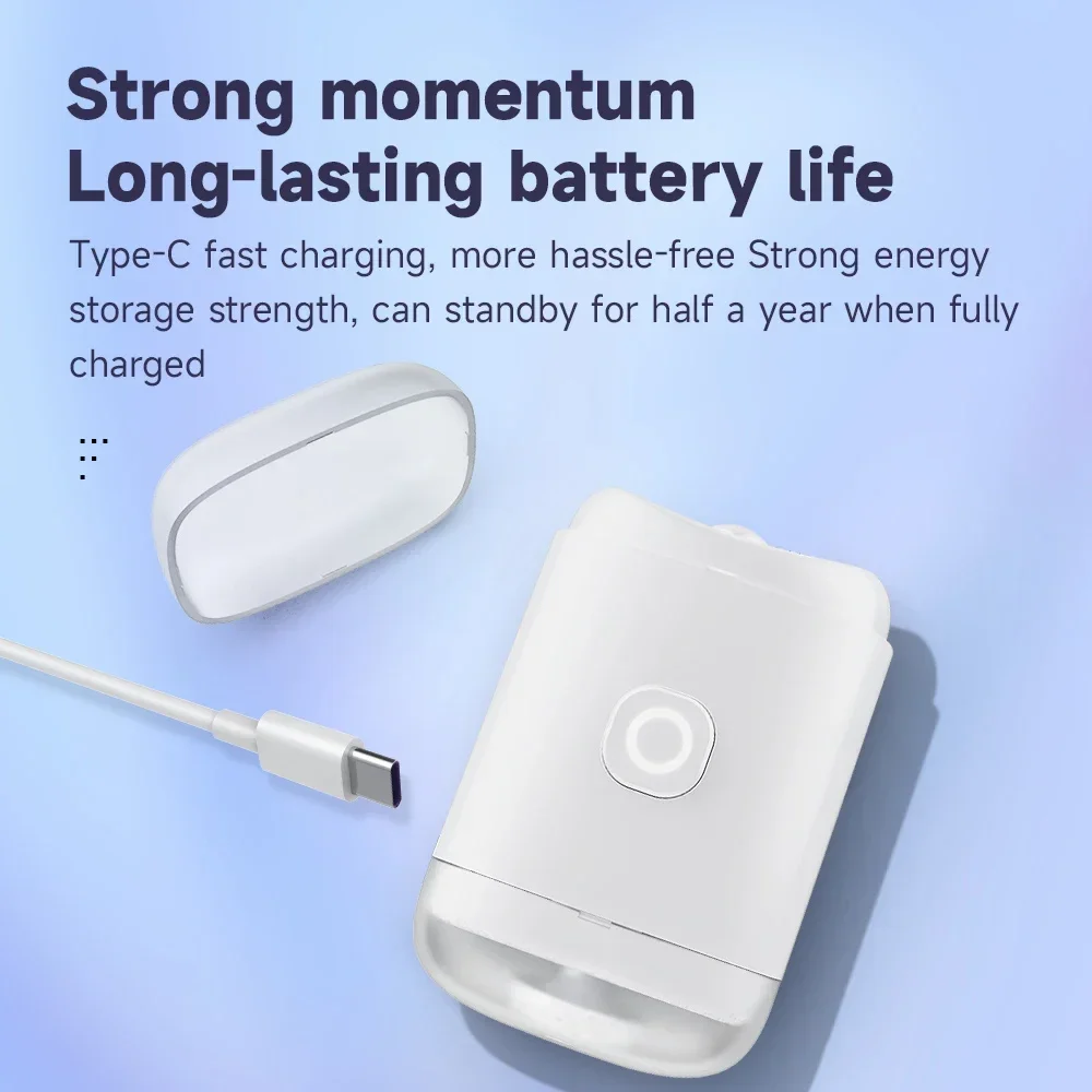 ポータブル電動爪切り LED ライト付き自動爪グラインダートリマー 赤ちゃんと大人用 ミニマニキュアツール