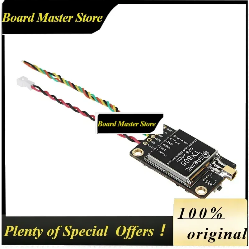 BoMaSOriginal Eachine TX805 5.8G 40CH 25/200/600/800mW FPV Transmitter VTX LED Display Support OSD/Pitmode/Smartaudio For RC Mod