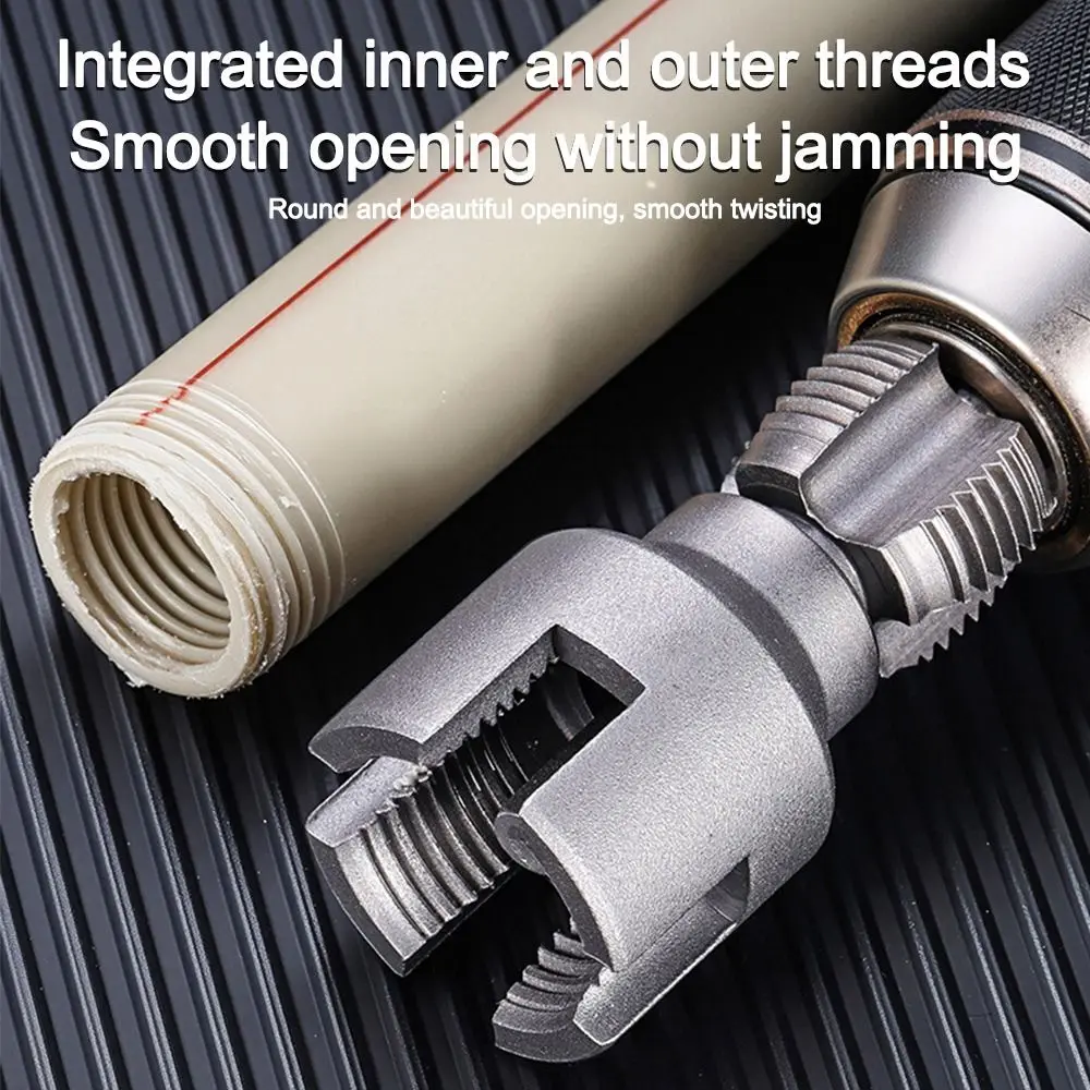 4/6 Points Pvc Pipe Threader Kit Internal/External Thread Fast PPR Water Pipe Opener Tap Thread Tap Waterpipe Tapping Tool