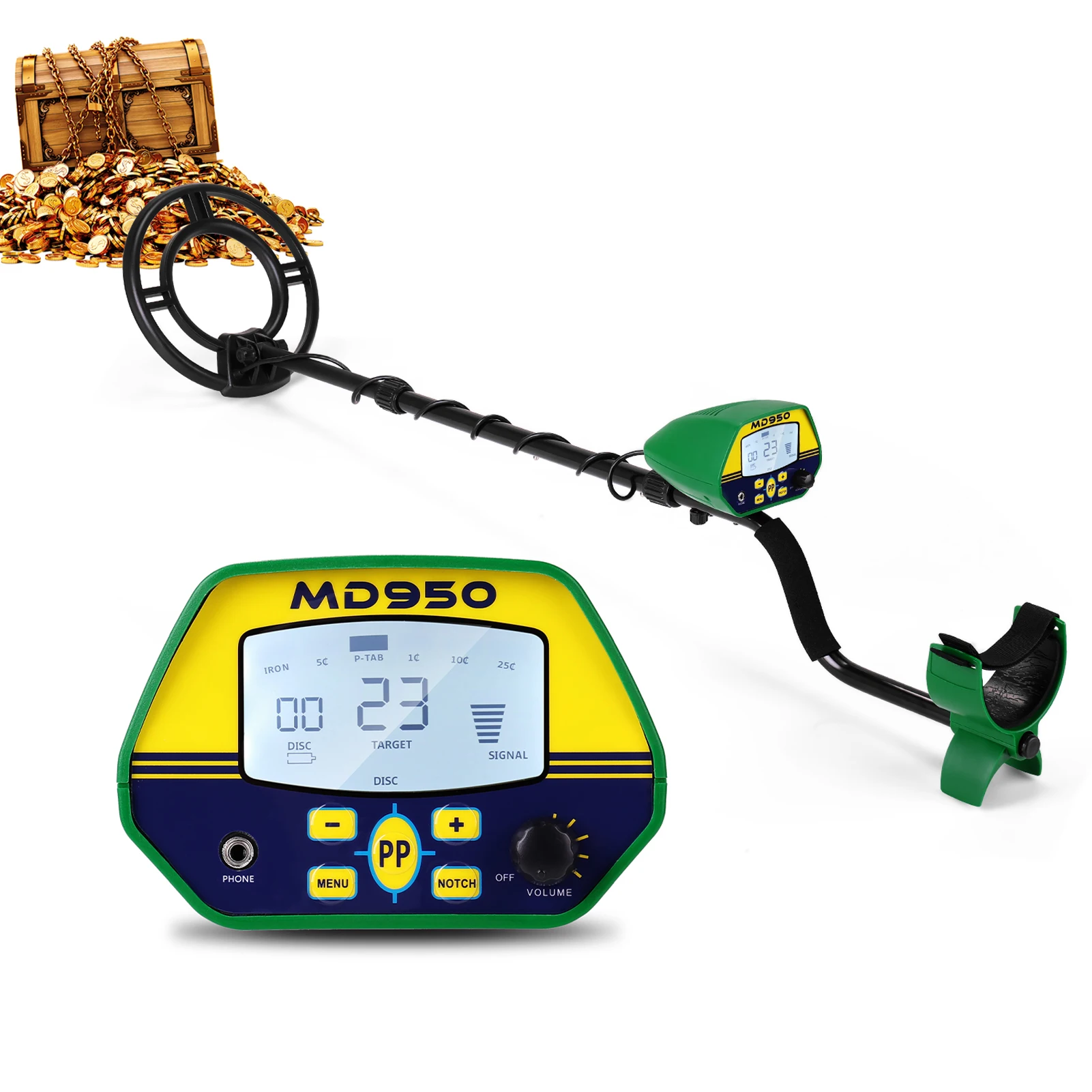 MD-950 Industrial Metal Detector High Sensitivity Finder for Gold Silver Copper Detection