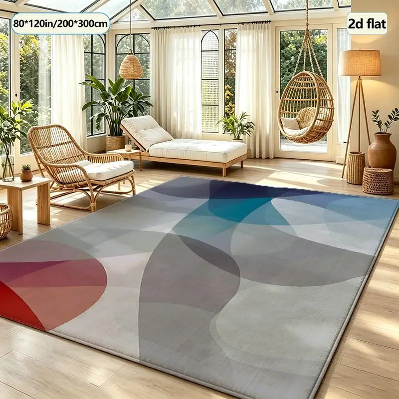 Abstract Transparent Geometric Art Carpet Floor Fashion Home Living Room Floor Carpet