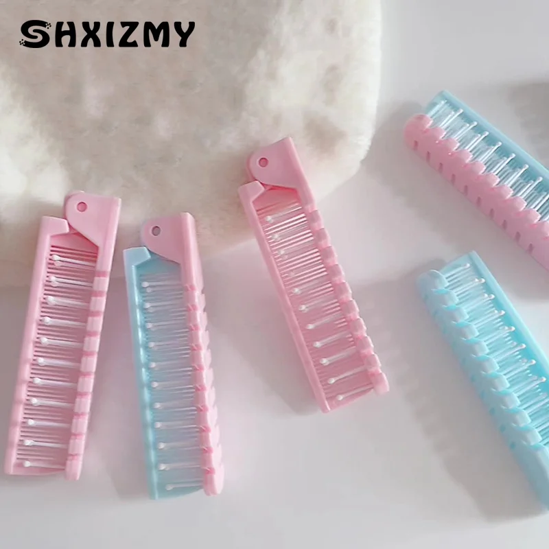 Creative Portable Compact Travel Folding Comb Portable Folding Comb Hair Massage Comb Anti Static Hairdressing Tools